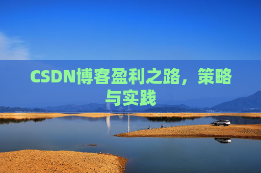 CSDN博客盈利之路，策略与实践